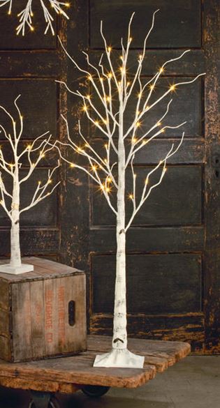 Display Tree - Medium Lighted White Birch